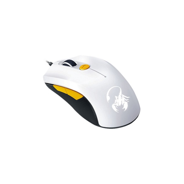 GENIUS MOUSE SCORPION M6-600, WIRED, USB, OPTICAL, GAMING, WHITE/ORANGE, 2YW.